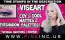 Viseart Coy & Cool Mattes 2 Eyeshadow Palettes! Tutorial, Swatches, & Review! | Tanya Feifel