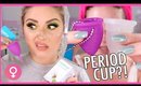 I TRIED REUSABLE PERIOD CUPS! 👿💦 My Honest Experience!