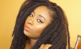 Natural Hair | How To Install Crochet Braids with Marley Hair || Vicariously Me