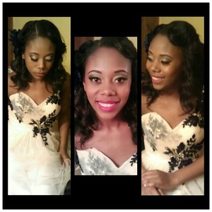 a vintage inspired look on a client, hair and make up ♥