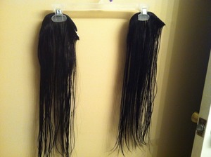 dying fake hair extensions