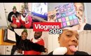 VLOGMAS 2019 | Behind the Scenes of our Vlogmas Intro + Trying Out New Makeup from NYX
