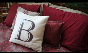 DIY Monogram Throw Pillow
