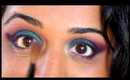 Makeup Tutorial - Indian Fashion Friday #3 - Teal and Purple Smoky Eye