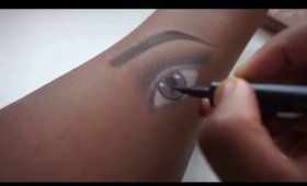 MAKEUP | Eye Makeup Look on Inner Arm