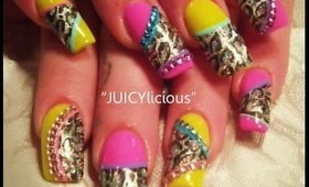 Juicylicious ~ im sexay and i know it: diva animal print robin moses nail art tutorial 528