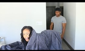 CAUGHT SLEEPING WITH ANOTHER MAN PRANK ON BOYFRIEND (GETS VIOLENT)