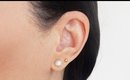 DIY Half Pear Stud Earrings Using Hot Glue Gun