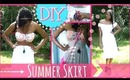 DIY Summer Skirt ♡ How to Creatively Transform Your Wardrobe (No Sew)