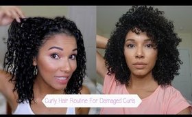 Curly Hair Routine For Damaged Curls