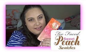 TOO FACED Sweet Peach Palette SWATCHES