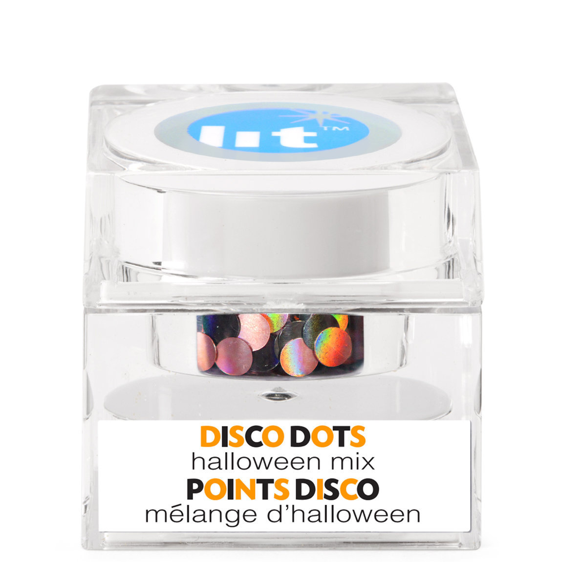 Lit Cosmetics Holographic Glitter Pigment Disco Dots Halloween S3 alternative view 1 - product swatch.