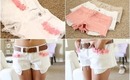 DIY Flower Shorts! ♡ easy + no sewing! - ThatsHeart