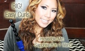 Easy Big Curly Hair:  Irresistible Me Saphhire 8 in 1 Wand