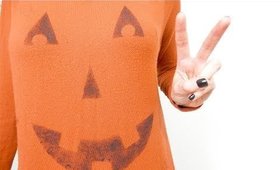 DIY Halloween Pumpkin Sweater | CuteSimpOctober No. 2