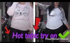 Hot Topic try on Haul PLUS size