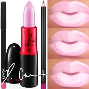 PRODUCTS USED;
Viva Glam Nicki 2 lipstick
NYX Dolly Pink Lip Pencil
MAC Magenta Lip Pencil