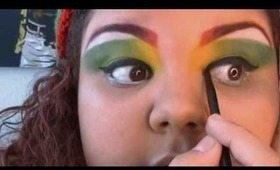 ~ One Love ~  |  Rasta Makeup w/ INGLOT Cosmetics