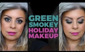 Holiday Green Smokey Makeup Tutorial 2015