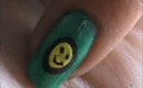 Cute Smiley Easy Nail Design For Beginners- very easy nail design for short nails - tutorial at home