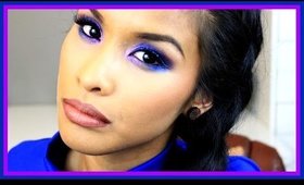 Intense Blue and Purple Makeup Tutorial - BeautyMuseMakeup
