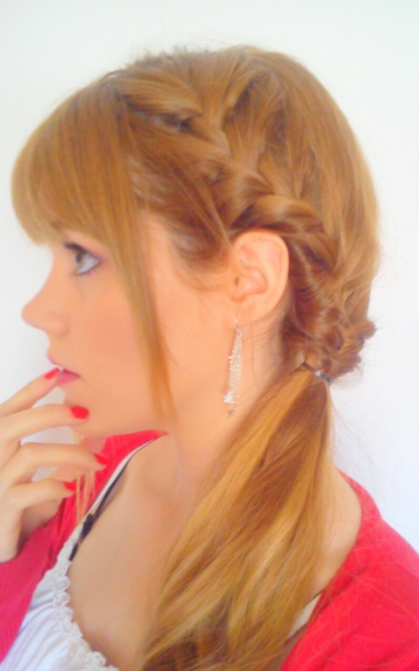 French Braid Side Ponytail Estefania E S Icerune Photo Beautylish