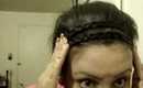 Fun, cute and quick spring summer inspired hairstyle/ hairdo braided hairband