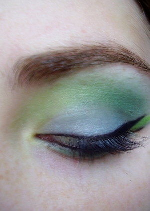 turquoise and green eyeshadow tutorial
