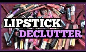 Lipstick Declutter and Swatches | Decluttering My Lipstick Collection 2018