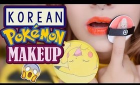 KOREAN POKEMON MAKEUP First Impressions & GIVEAWAY | TONYMOLY