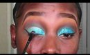 Teal Glitter makeup tutorial