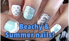 TUTORIAL on Beachy, Summery, & FUN nails!