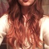 Current hair color: copper red ombre!