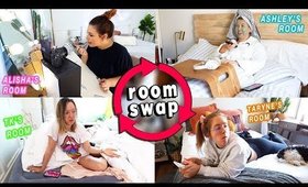 SWITCHING ROOMS with my Roommates for 24 Hours Challenge!!    *this was hilarious!!