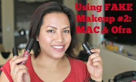 Using FAKE Makeup #2 | Ofra and MAC
