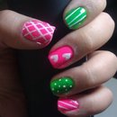 Pink and Green Patterns