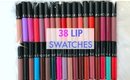 NEW Sephora Collection Cream Lip Stains! 38 LIP SWATCHES! | Casey Holmes
