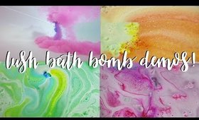 LUSH BATH BOMB DEMOS + underwater camera