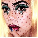 Pop art based make up