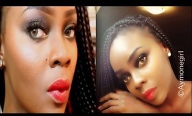 Vampy Fall Makeup Tutorial | Gold Smokey Eyes with Eden Rouge Red Lips