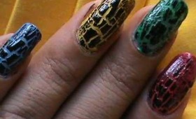 My crackle nails ! crackle nail polish! Design ideas, how to tutorial, and review nail art designs