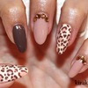 Fall Leopard Nails 