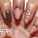 Fall Leopard Nails 