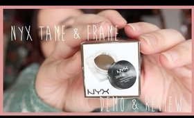 REVIEW & DEMO NYX TAME AND FRAME Brow Pomade | Grace Go