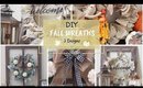 DIY Fall Wreaths | 3 Farmhouse Designs | Fall Decor