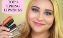 My Top 5 Spring Lipsticks | SBeauty101