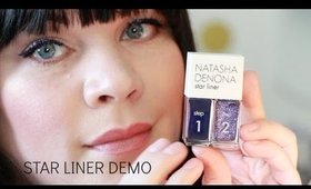 NATASHA DENONA STAR EYE LINERS DEMO!!!  | EASY GLITTER EYE LINER