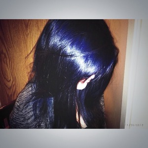 midnight blue hair color feria