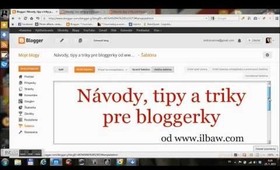 Návody, tipy a triky pre bloggerky (1.diel) - Header image (+hlasový komentár)
