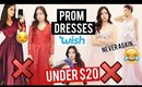 Try on: PROM DRESSES ON WISH! I made a huge mistake ...
